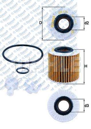 MAHLE OX414D1 Yag Filtresi Corolla-Auris 1.4 D4d 07-12 / Yaris 1.4 D4d 06> Verso 10-16
